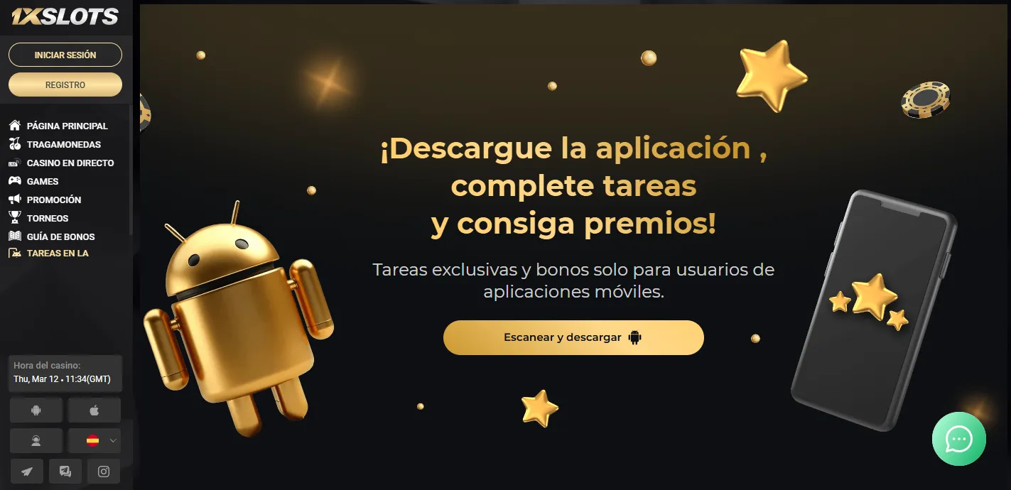 1xSlots App: descarga y juego móvil en Argentina